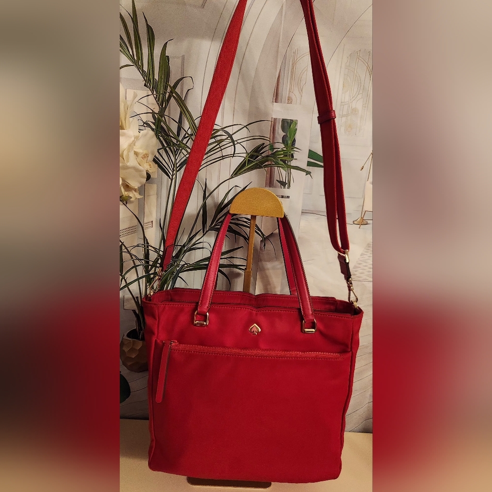 Stunning Red Kate Spade Convertible Crossbody Bag! - Picture 13 of 16